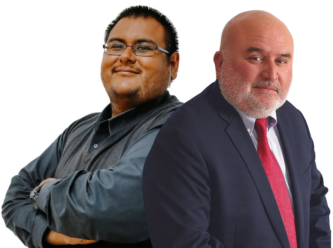 Juan Badillo y Ricardo Salazar, agentes de bienes raíces